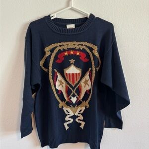 Mondi Women’s Vintage Navy Blue Sweater‎ Size 42